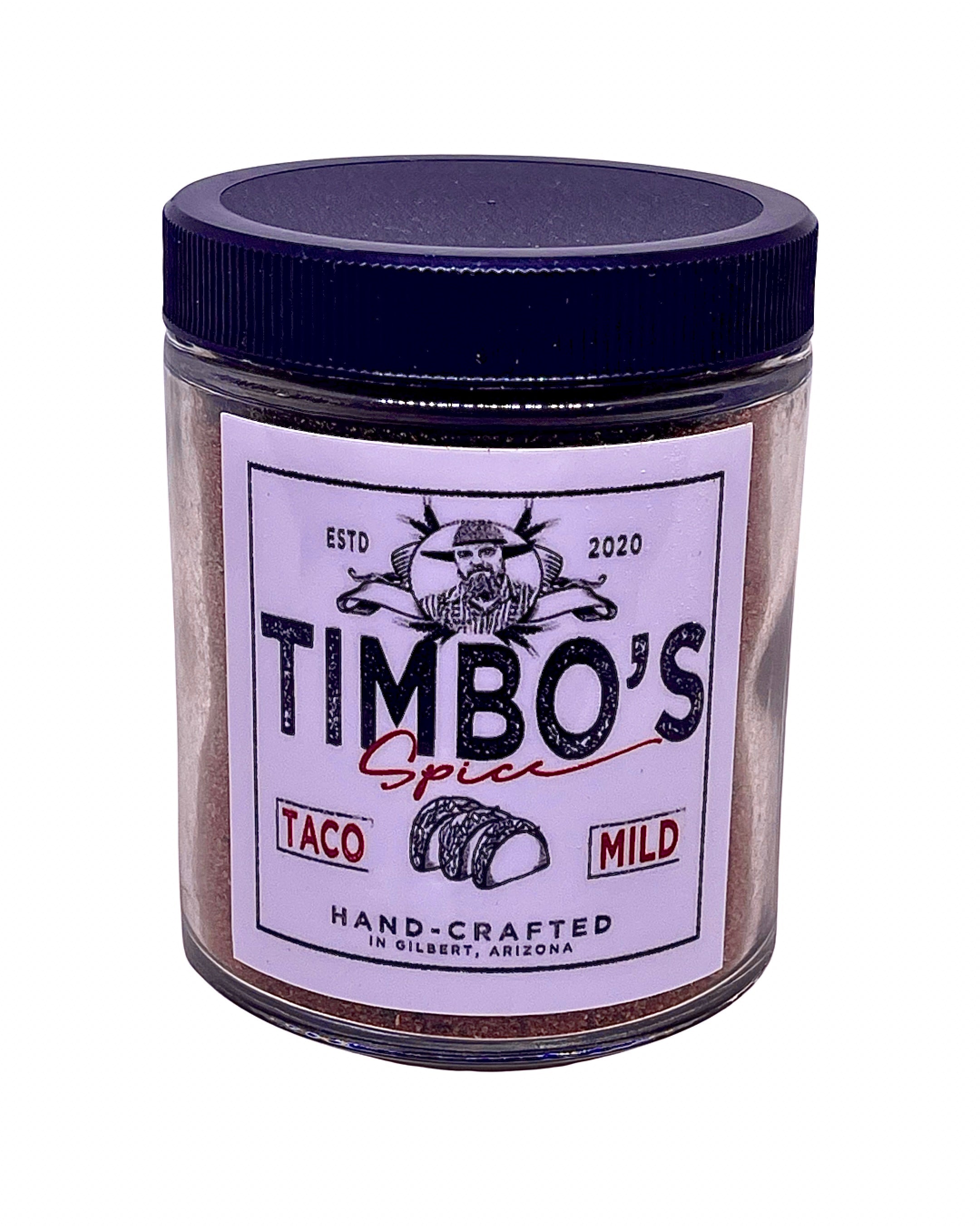 Taco Hot Seasoning Jars - 12 x 6oz, Timbo's Spice